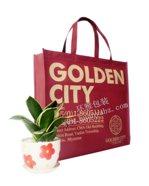 發往緬甸金城的環保手提袋 環雅包裝廠家專業定制